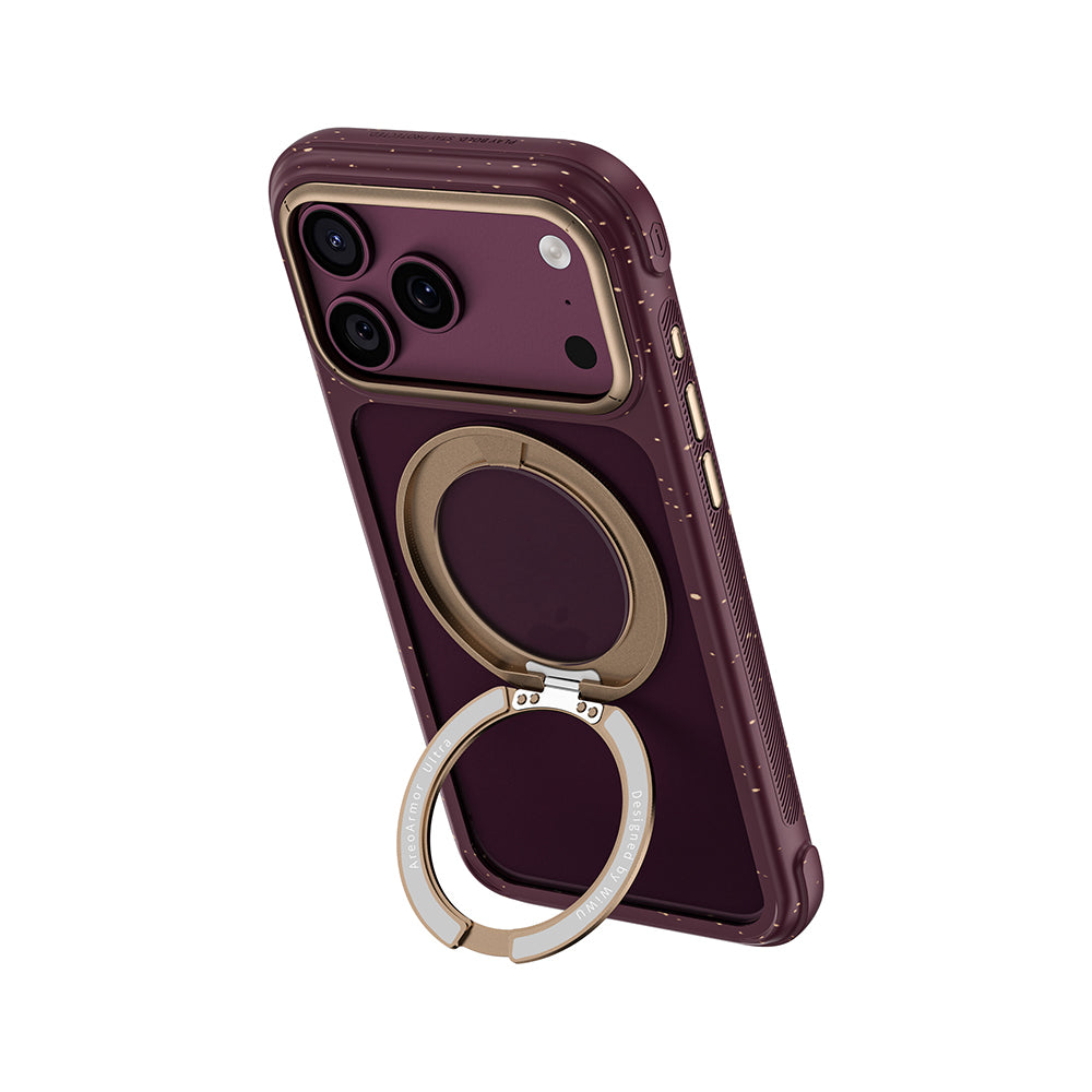iPhone 18 Pro Kılıf M-safe Şarj Özellikli Wiwu AA-203 AeroArmor Ultra Serisi Airbag Tasarımlı Standlı Kılıf