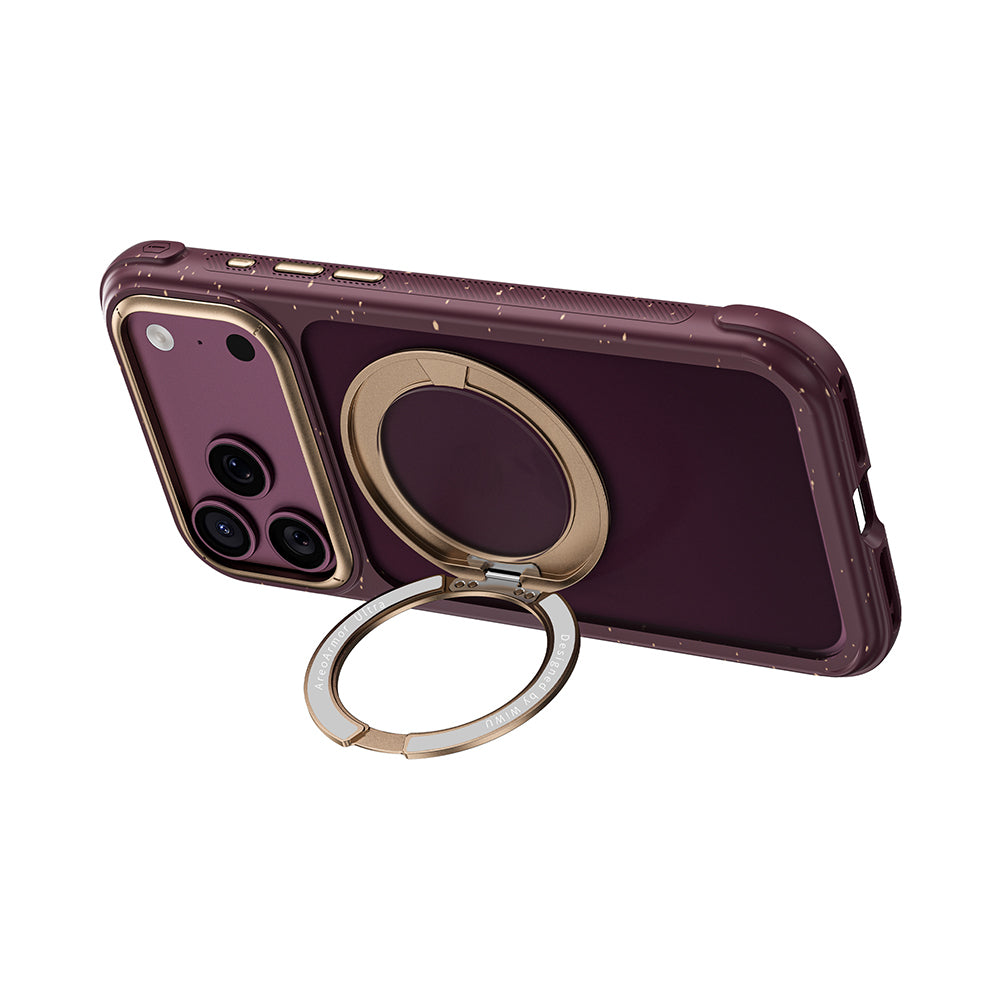 iPhone 18 Pro Kılıf M-safe Şarj Özellikli Wiwu AA-203 AeroArmor Ultra Serisi Airbag Tasarımlı Standlı Kılıf