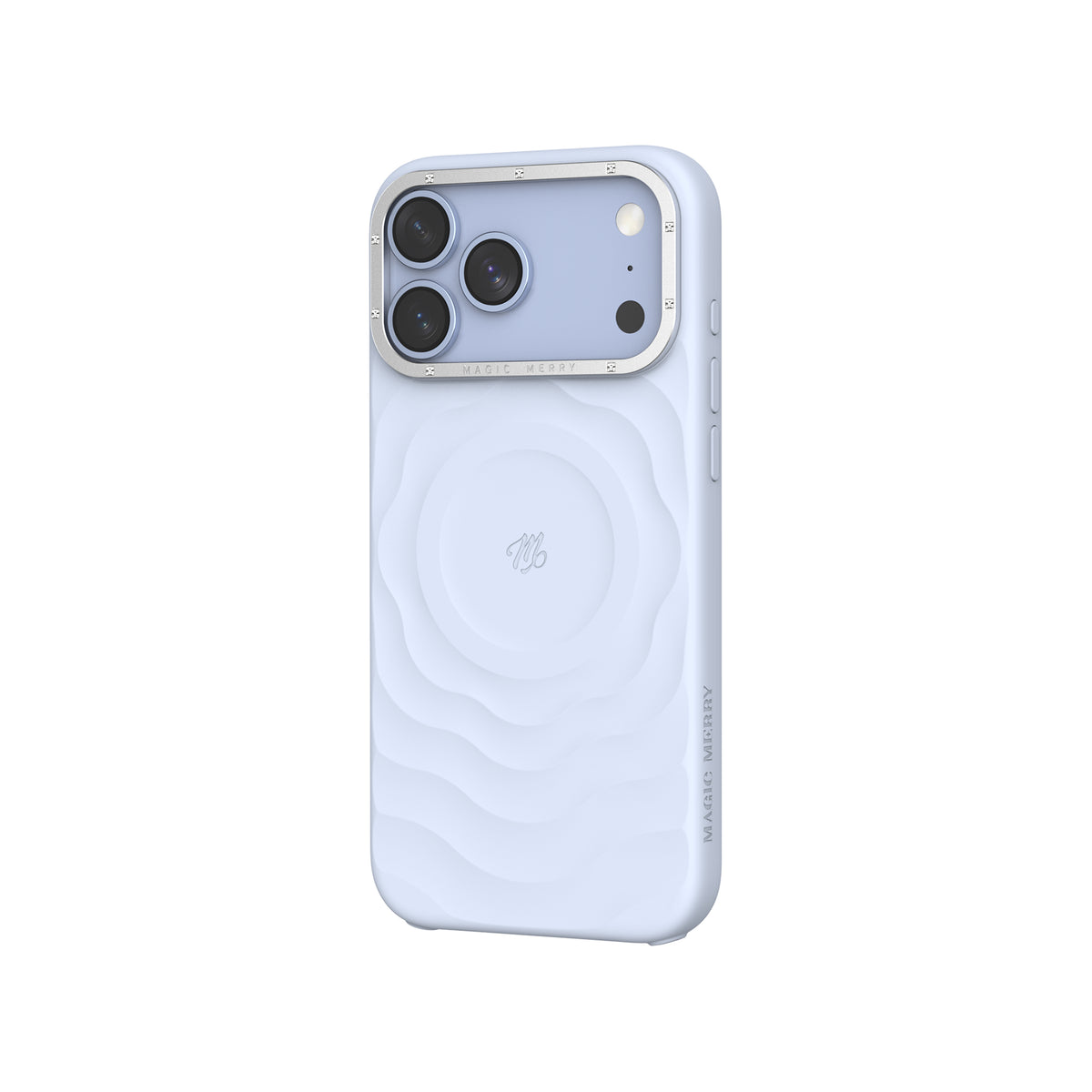 iPhone 18 Pro Kılıf M-safe Şarj Özellikli Wiwu Magic Merry Blossom Drift Serisi Kılıf