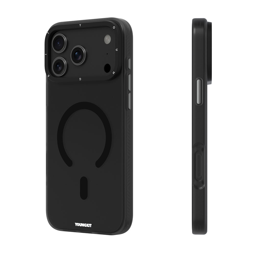 iPhone 18 Pro Kılıf M-safe Şarj Özellikli Youngkit Hidden Sand Serisi Kılıf