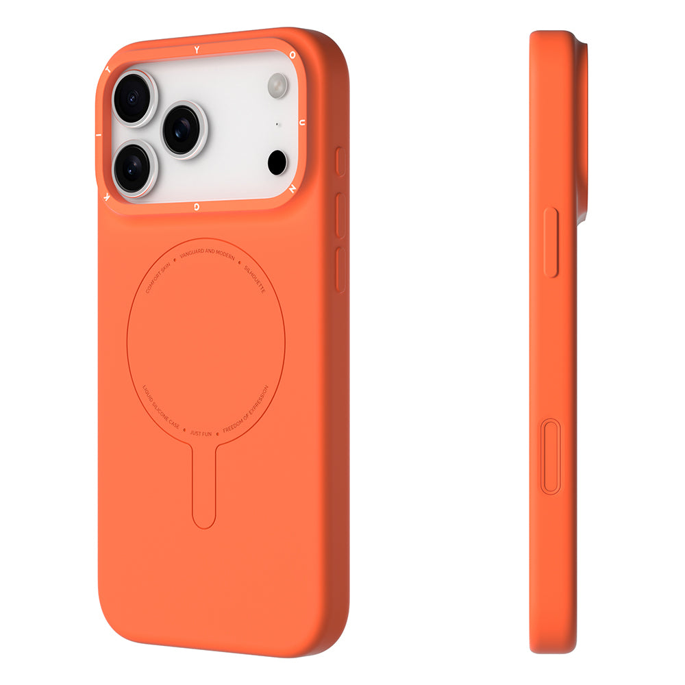 iPhone 18 Pro Kılıf M-Safe Şarj Özellikli Youngkit Morandi Serisi Kılıf