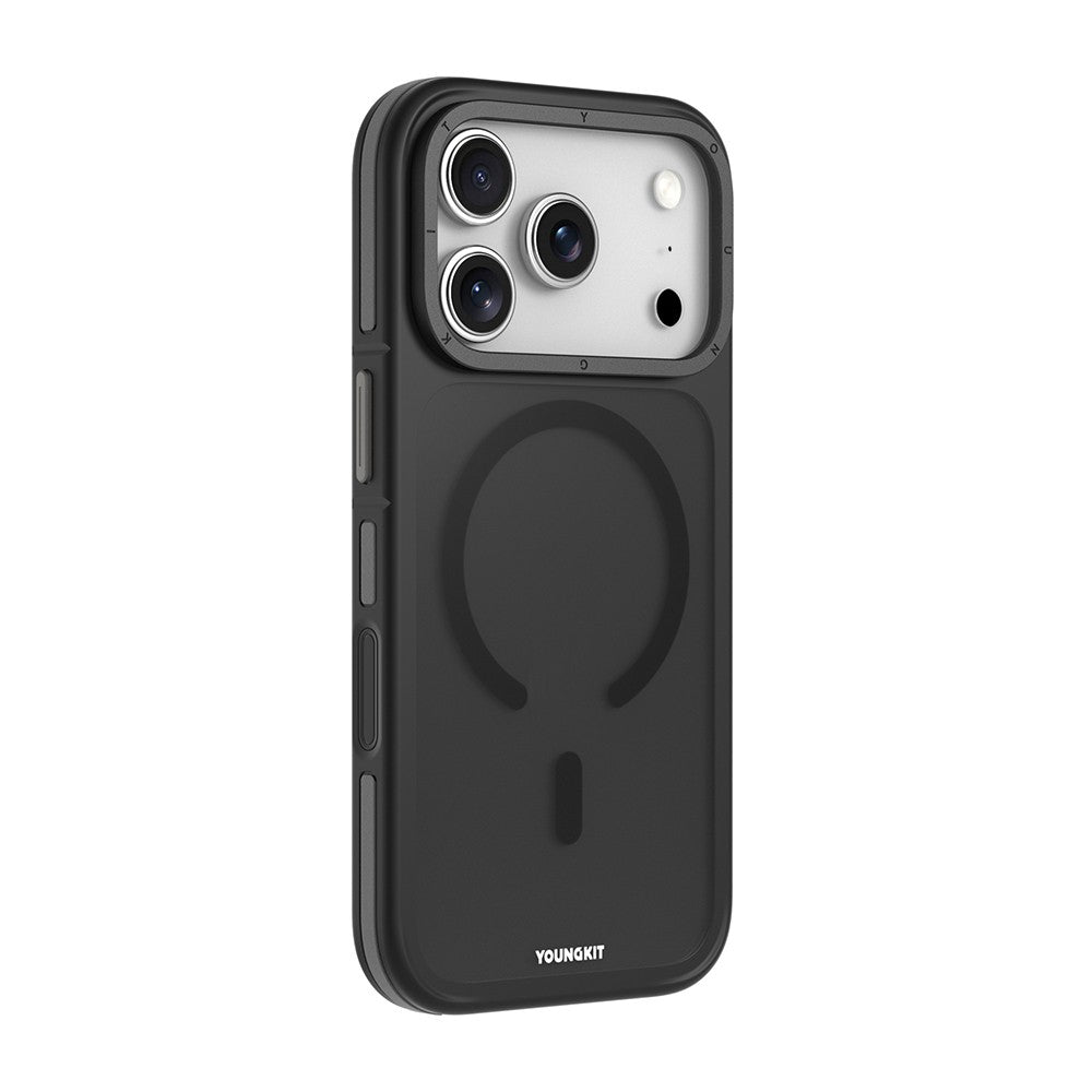 iPhone 18 Pro Kılıf M-safe Şarj Özellikli Youngkit Rock Sand Serisi Kılıf