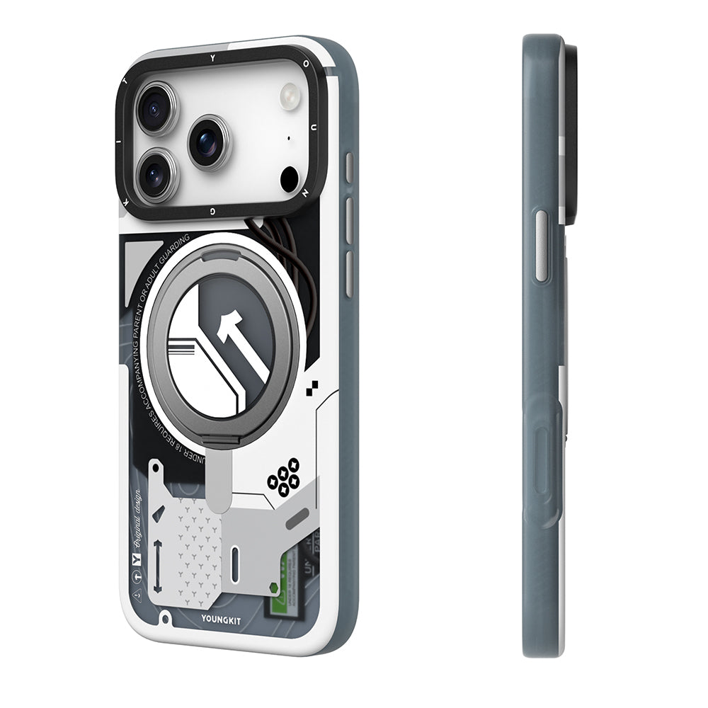 iPhone 18 Pro Kılıf M-safe Şarj Özellikli Youngkit Starship Serisi Kılıf