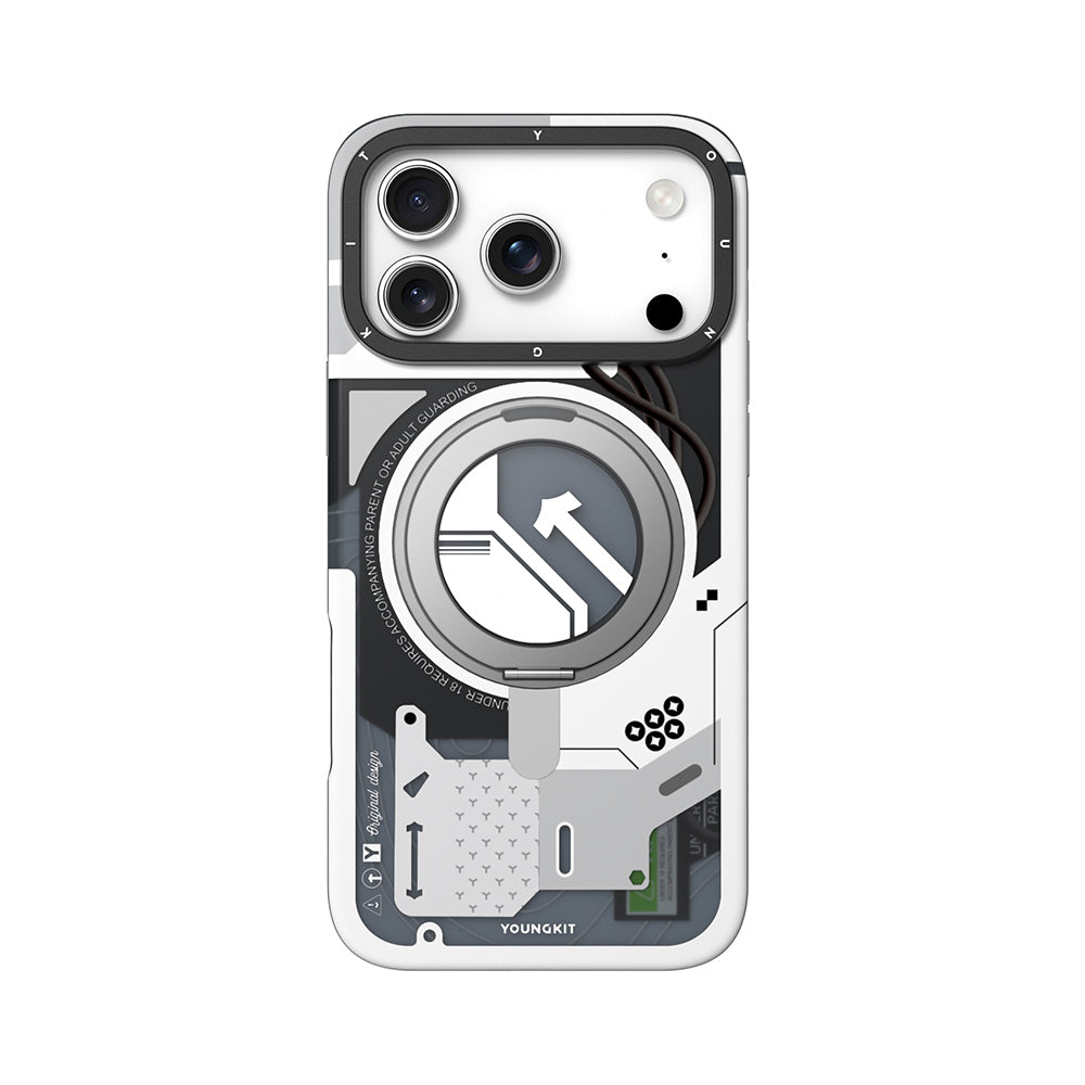 iPhone 18 Pro Kılıf M-safe Şarj Özellikli Youngkit Starship Serisi Kılıf