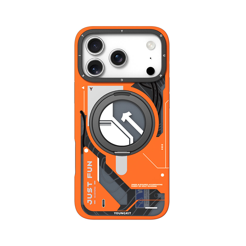 iPhone 18 Pro Kılıf M-safe Şarj Özellikli Youngkit Starship Serisi Kılıf