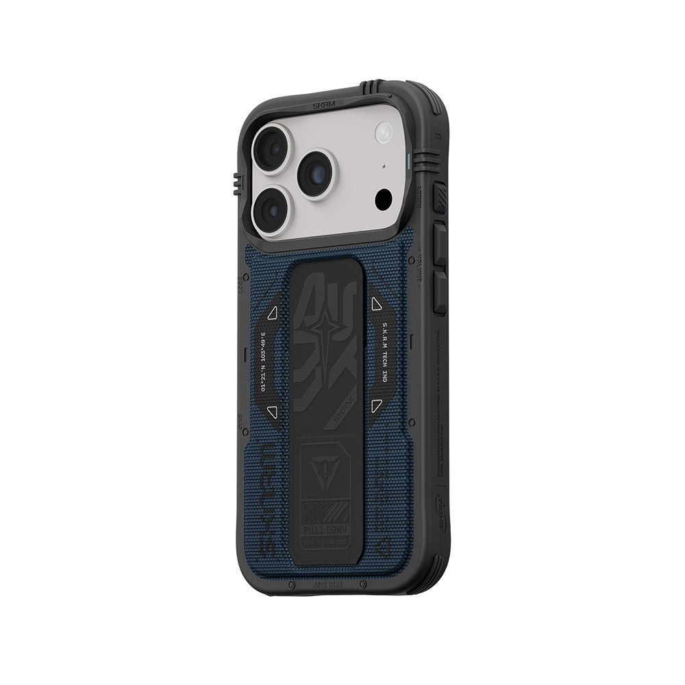 iPhone 18 Pro Kılıf SkinArma M-safe Şarj Özellikli Airbag Tasarımlı Standlı Phantom Kılıf