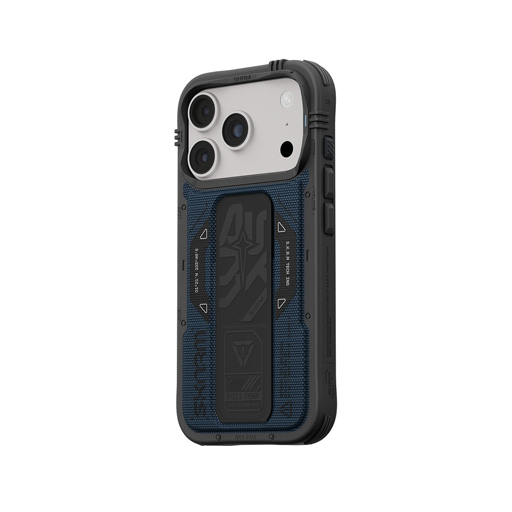 iPhone 18 Pro Kılıf SkinArma M-safe Şarj Özellikli Airbag Tasarımlı Standlı Phantom Kılıf