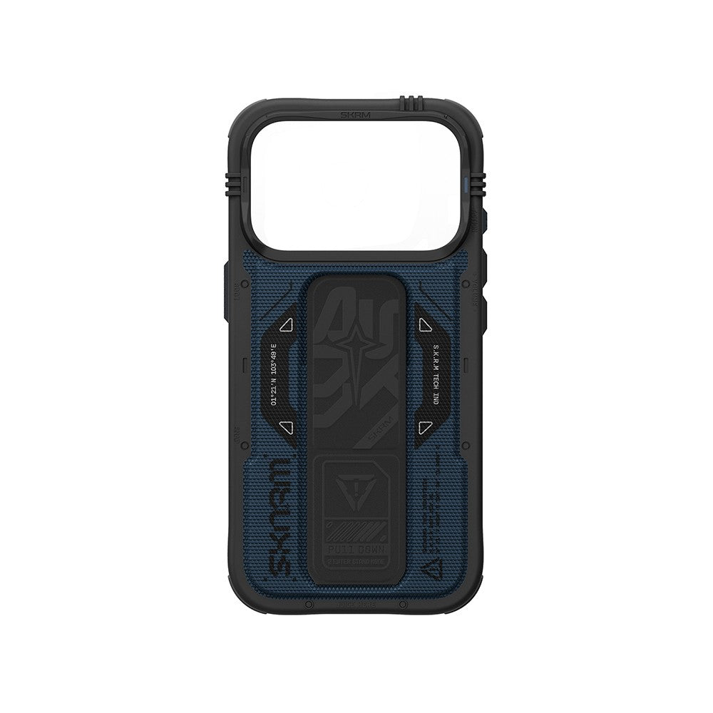 iPhone 18 Pro Kılıf SkinArma M-safe Şarj Özellikli Airbag Tasarımlı Standlı Phantom Kılıf