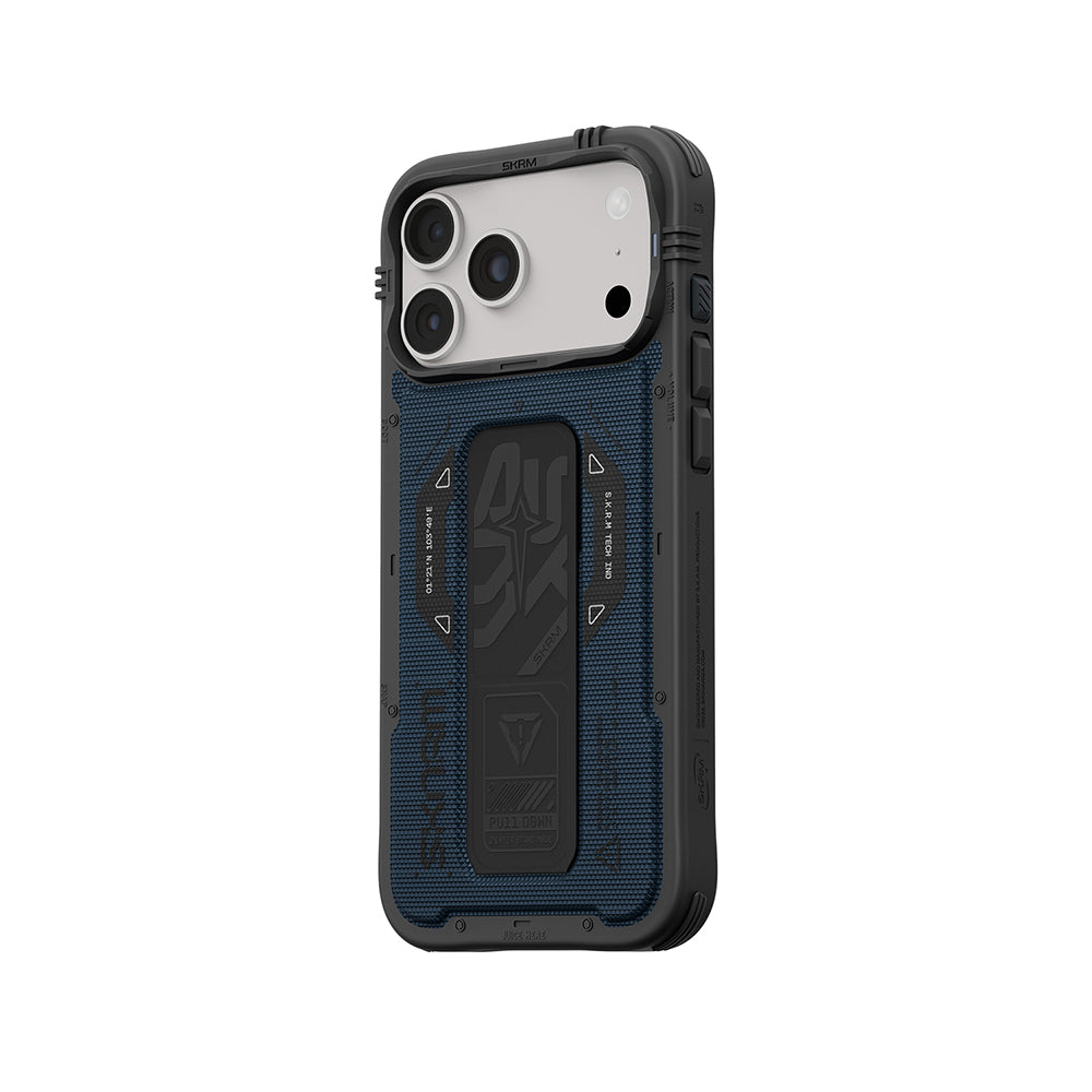 iPhone 18 Pro Kılıf SkinArma M-safe Şarj Özellikli Airbag Tasarımlı Standlı Phantom Kılıf