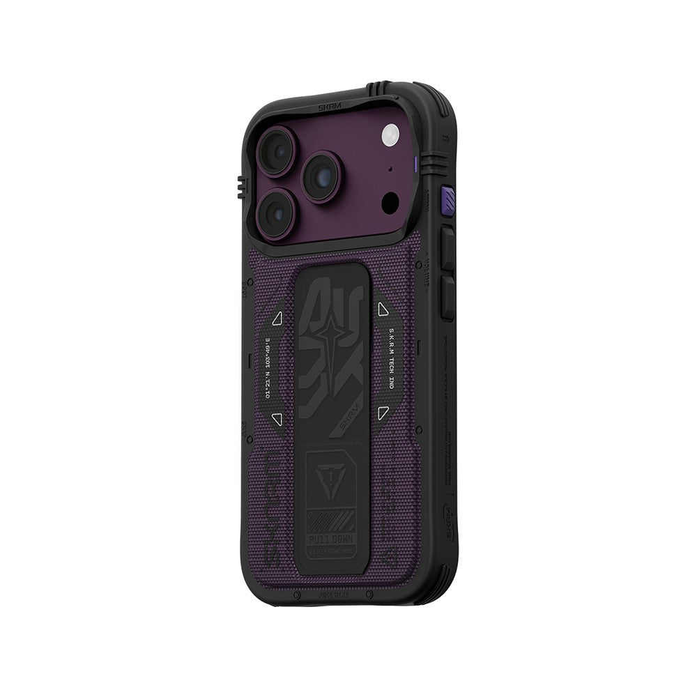 iPhone 18 Pro Kılıf SkinArma M-safe Şarj Özellikli Airbag Tasarımlı Standlı Phantom Kılıf