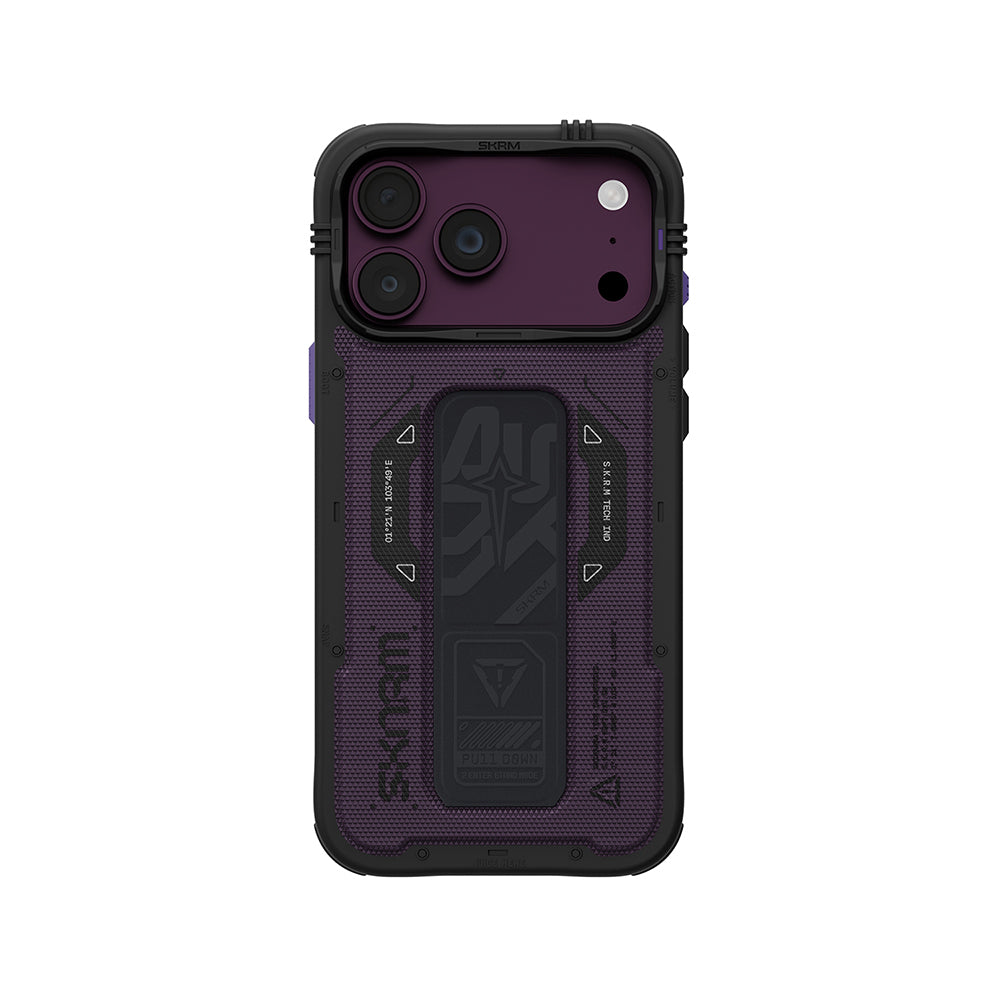 iPhone 18 Pro Kılıf SkinArma M-safe Şarj Özellikli Airbag Tasarımlı Standlı Phantom Kılıf