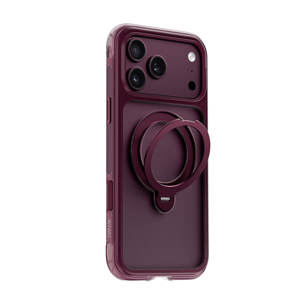 iPhone 18 Pro Kılıf Wiwu AS-203 AeroShield Ultra Serisi M-safe Şarj Özellikli Airbag Tasarımlı Standlı Kılıf