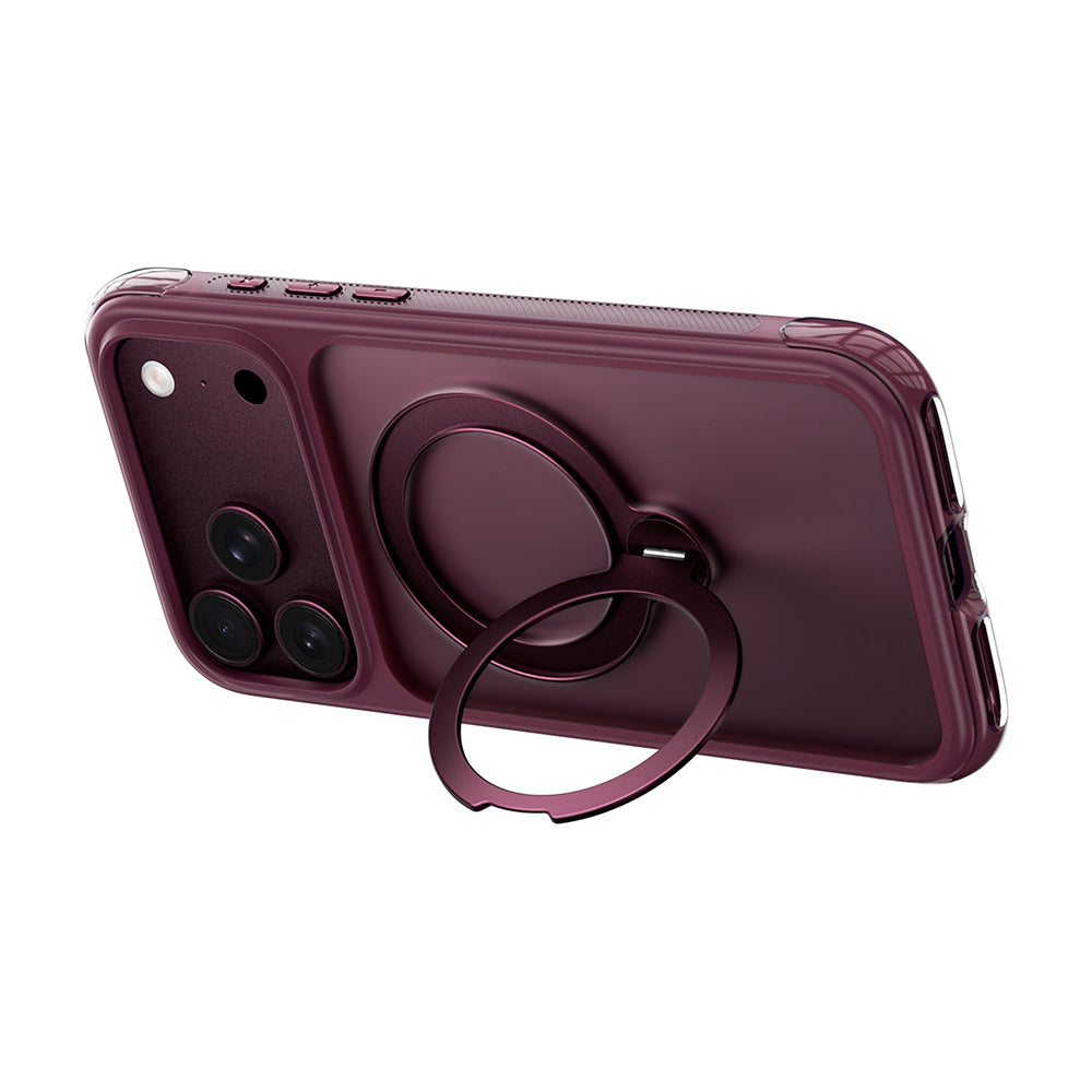 iPhone 18 Pro Kılıf Wiwu AS-203 AeroShield Ultra Serisi M-safe Şarj Özellikli Airbag Tasarımlı Standlı Kılıf