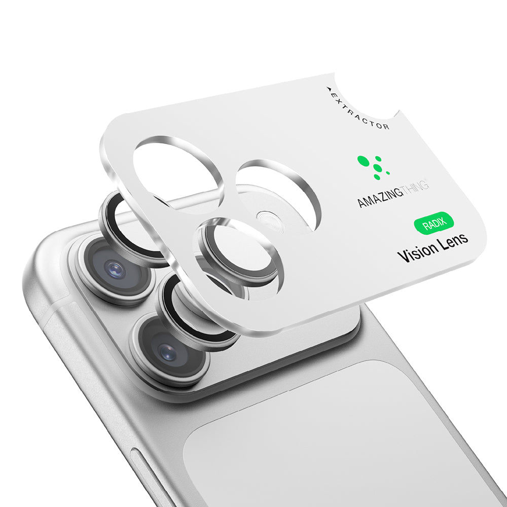 iPhone 18 Pro Max Amazingthing Titan Vision Sapphire AR Kamera Lens Koruyucu + Kolay Uygulama Aparatlı