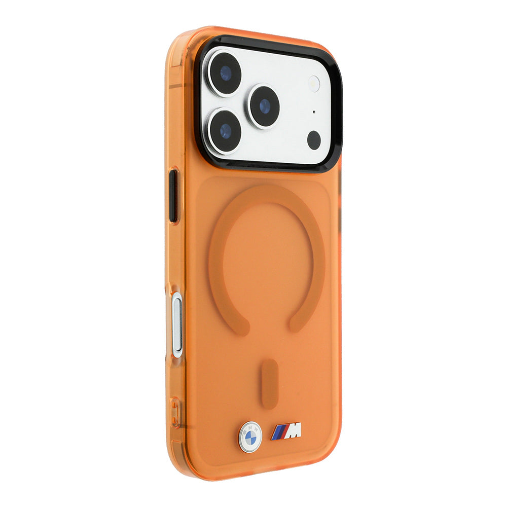 iPhone 18 Pro Max Kılıf BMW Orijinal Lisanslı M-safe Şarj Özellikli Metal Buton Tasarımlı Buzlu IML Baskılı Kılıf