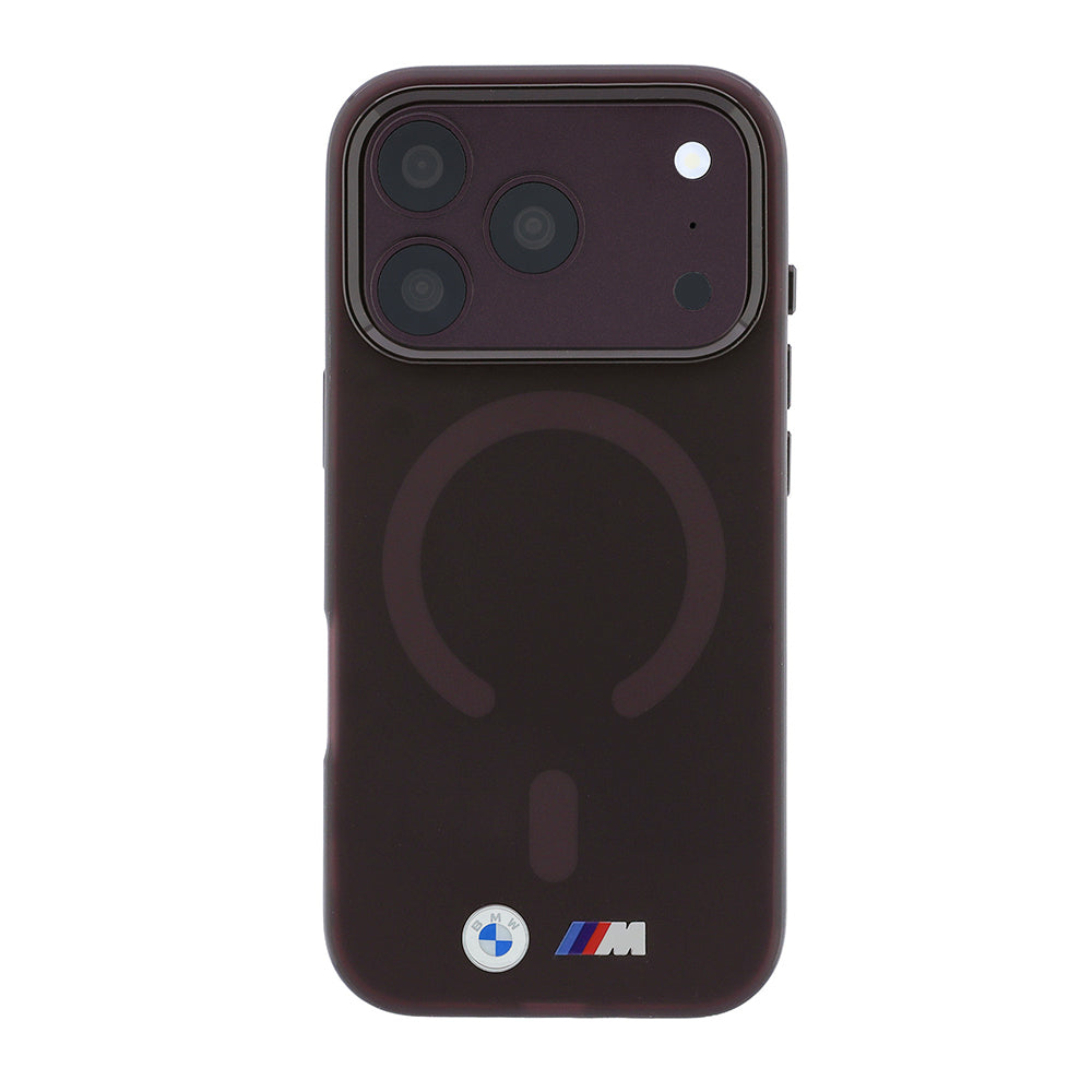 iPhone 18 Pro Max Kılıf BMW Orijinal Lisanslı M-safe Şarj Özellikli Metal Buton Tasarımlı Buzlu IML Baskılı Kılıf