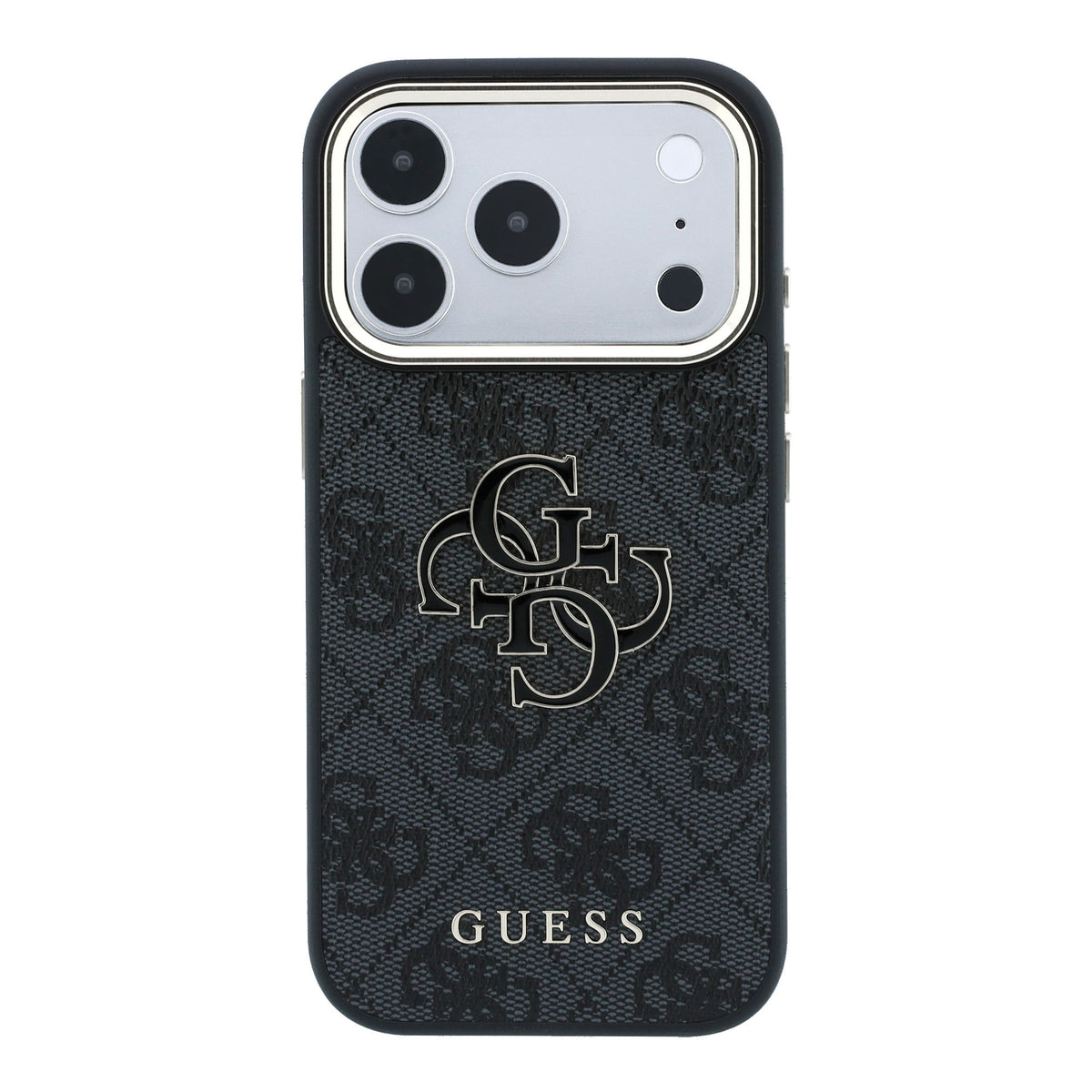 iPhone 18 Pro Max Kılıf Guess Orijinal Lisanslı 4G Büyük Resin Logolu PU Kılıf