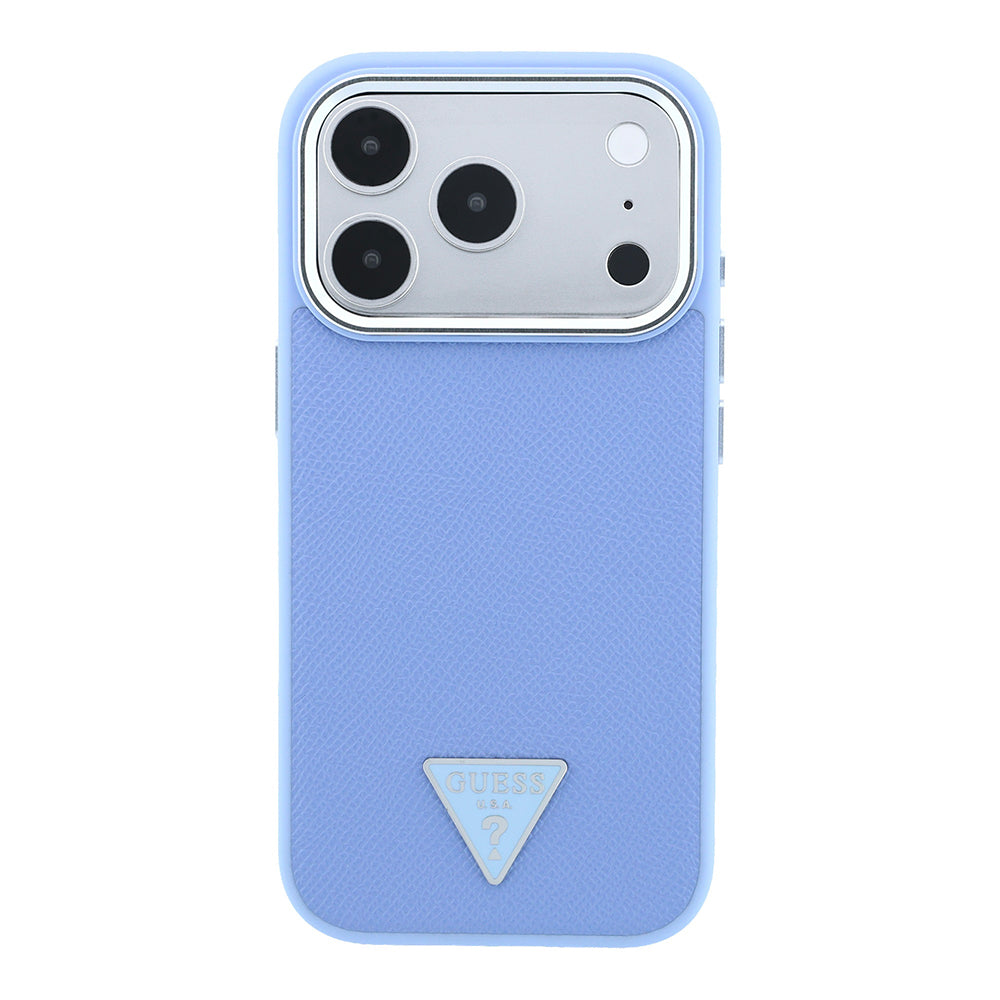 iPhone 18 Pro Max Kılıf Guess Orijinal Lisanslı M-safe Şarj Özellikli Grained Triangle Kılıf
