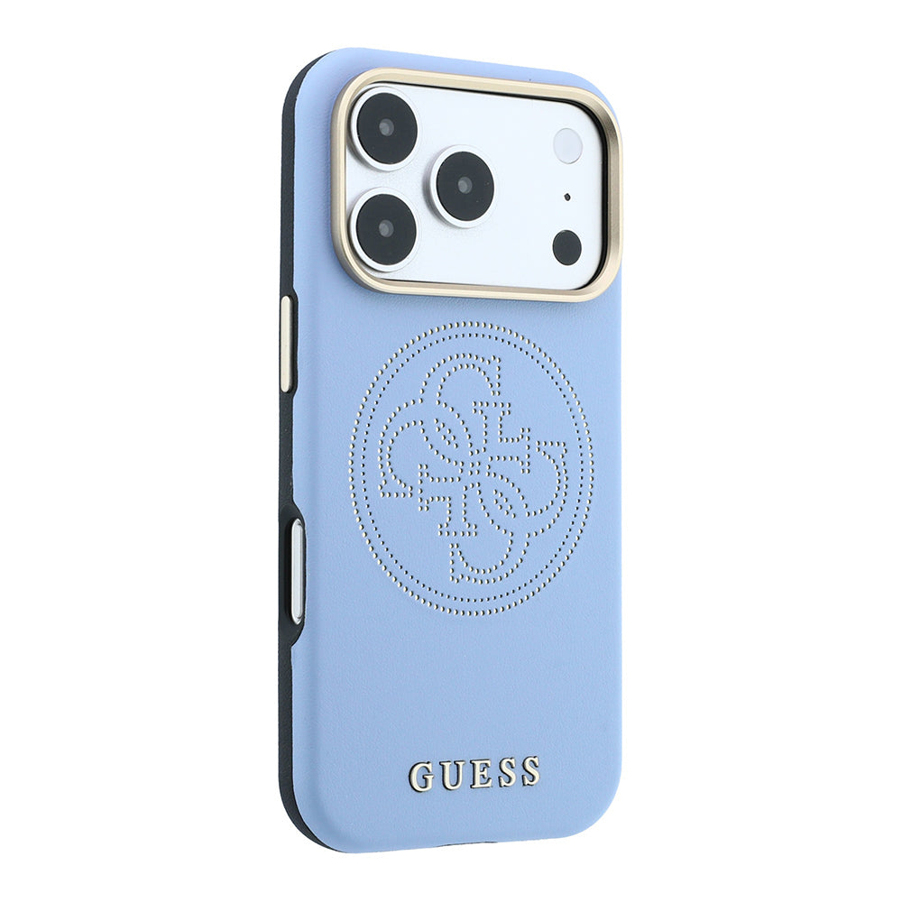 iPhone 18 Pro Max Kılıf Guess Orijinal Lisanslı M-safe Şarj Özellikli PU Delikli 4G ve Yazı Logolu Kılıf