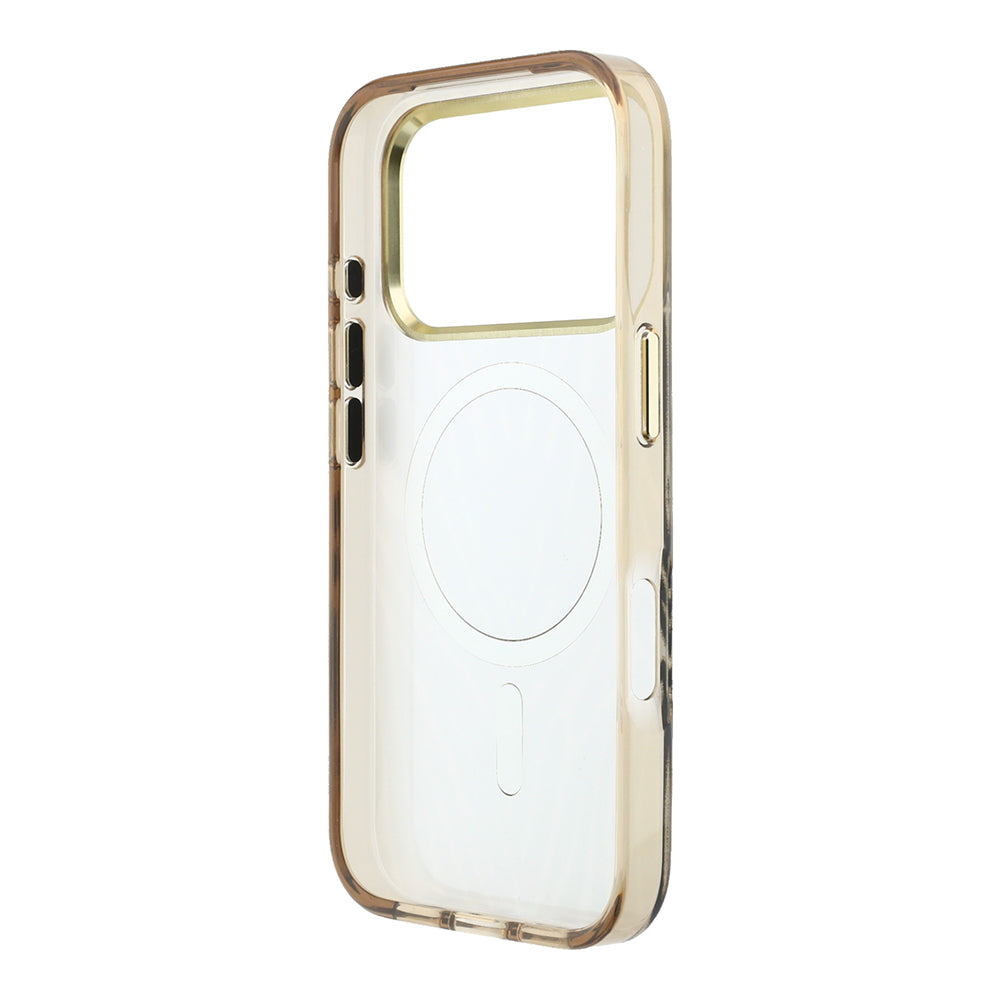 iPhone 18 Pro Max Kılıf Guess Orijinal Lisanslı M-safe Şarj Özellikli Üçgen Logolu Zebra Desenli Silikon Kılıf