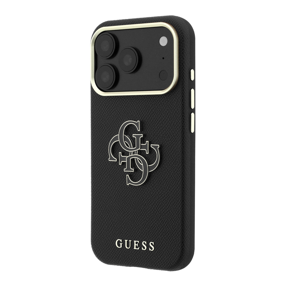 iPhone 18 Pro Max Kılıf Guess Orijinal Lisanslı PU Yazı ve 4G Büyük Metal Logolu Kılıf