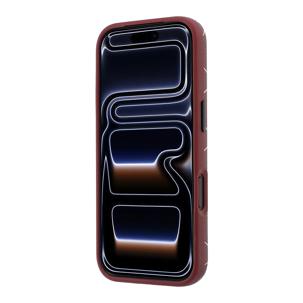 iPhone 18 Pro Max Kılıf Lacoste Orijinal Lisanslı M-safe Şarj Özellikli Metal Logolu Deri Karışık Monogram Desenli Kılıf