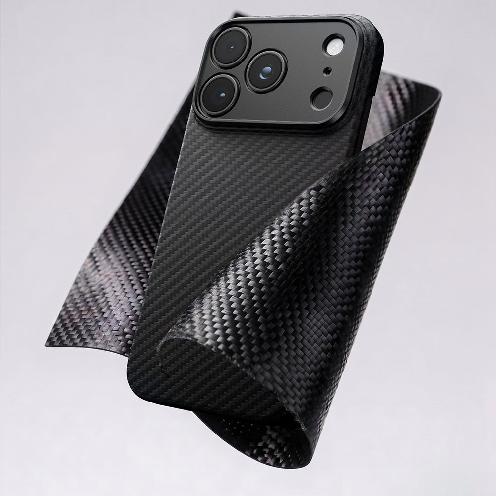iPhone 18 Pro Max Kılıf M-safe Şarj Özellikli 1500D Aramid Fiber Lens Korumalı Amazingthing Titan Max Serisi Karbon Kılıf