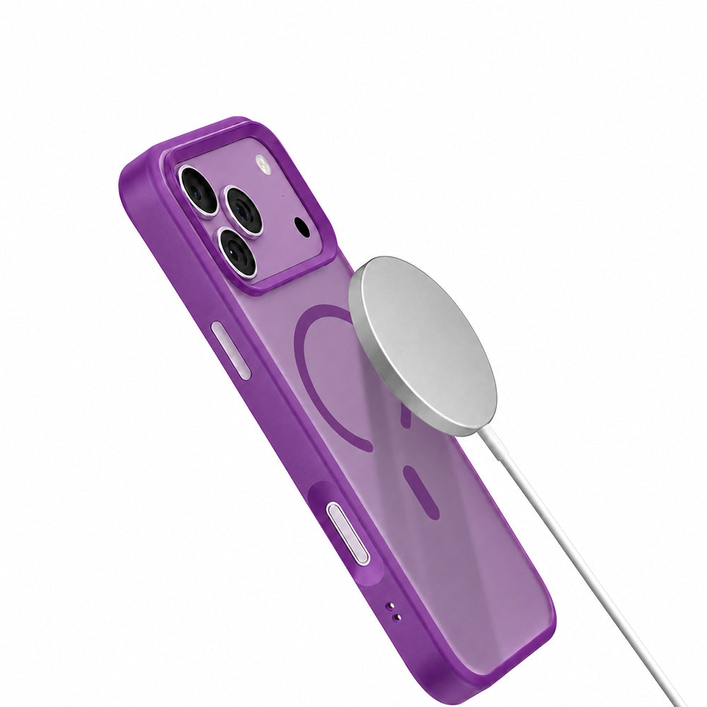 iPhone 18 Pro Max Kılıf M-safe Şarj Özellikli Airbag Tasarımlı Mutural Mist Serisi Kılıf