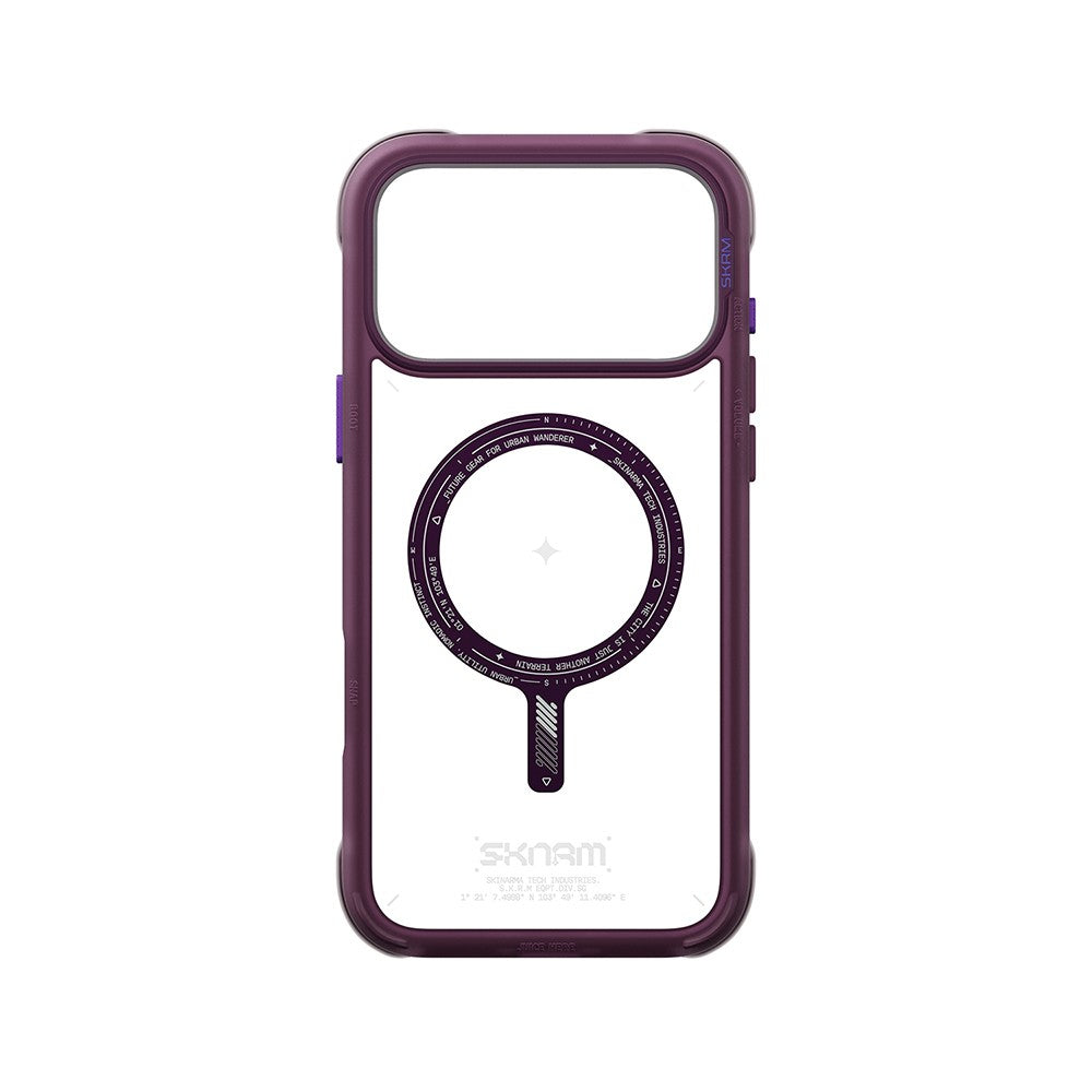 iPhone 18 Pro Max Kılıf M-Safe Şarj Özellikli Airbag Tasarımlı Skinarma Avion Kılıf