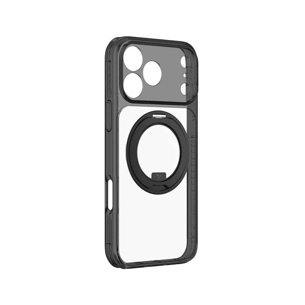 iPhone 18 Pro Max Kılıf M-Safe Şarj Özellikli Airbag Tasarımlı Standlı Lens Korumalı AmazingThing Titan Pro MagSpin Kılıf