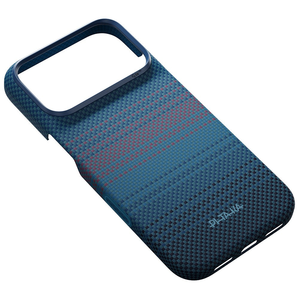 iPhone 18 Pro Max Kılıf M-safe Şarj Özellikli Aramid Karbon Fiber Pitaka Moonrise 2.0 Nights Serisi Kılıf
