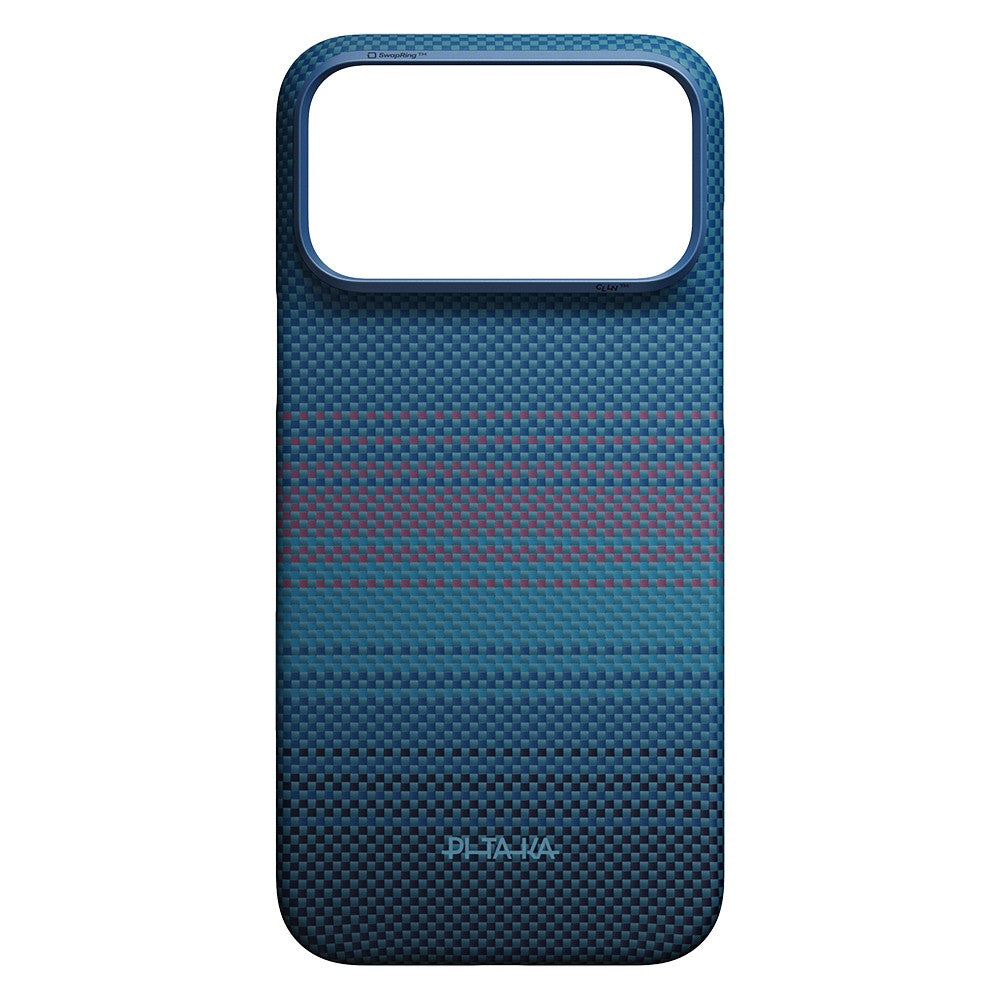 iPhone 18 Pro Max Kılıf M-safe Şarj Özellikli Aramid Karbon Fiber Pitaka Moonrise 2.0 Nights Serisi Kılıf