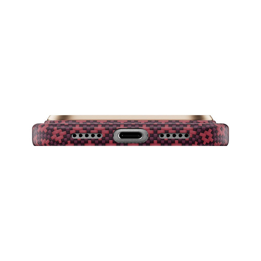 iPhone 18 Pro Max Kılıf M-Safe Şarj Özellikli Benks ArmorAir ArmorGrid Serisi C1 Kevlar Karbon Kılıf