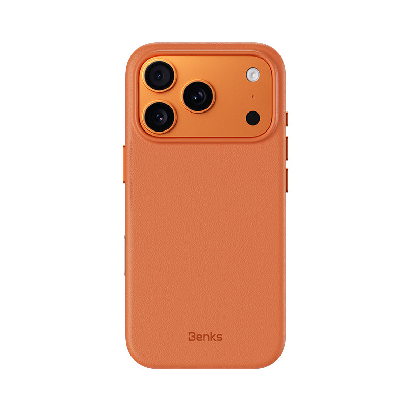 iPhone 18 Pro Max Kılıf M-safe Şarj Özellikli Çizilmeye Dayanıklı Benks VitaPro Serisi PU Deri Kılıf