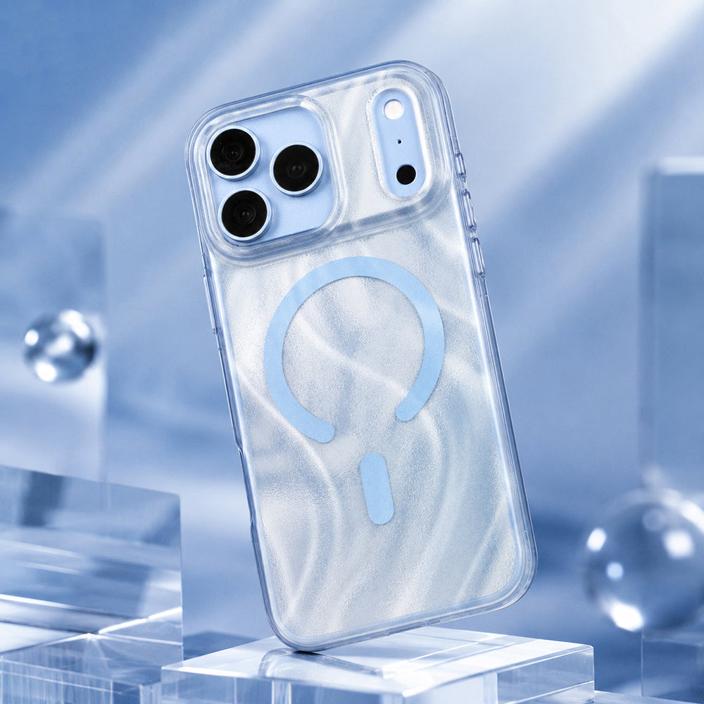 iPhone 18 Pro Max Kılıf M-safe Şarj Özellikli Mutural Glow Desert Serisi Kılıf