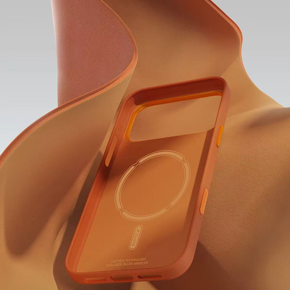 iPhone 18 Pro Max Kılıf M-Safe Şarj Özellikli Polimerik Deri Raptic Urban Nano Kılıf