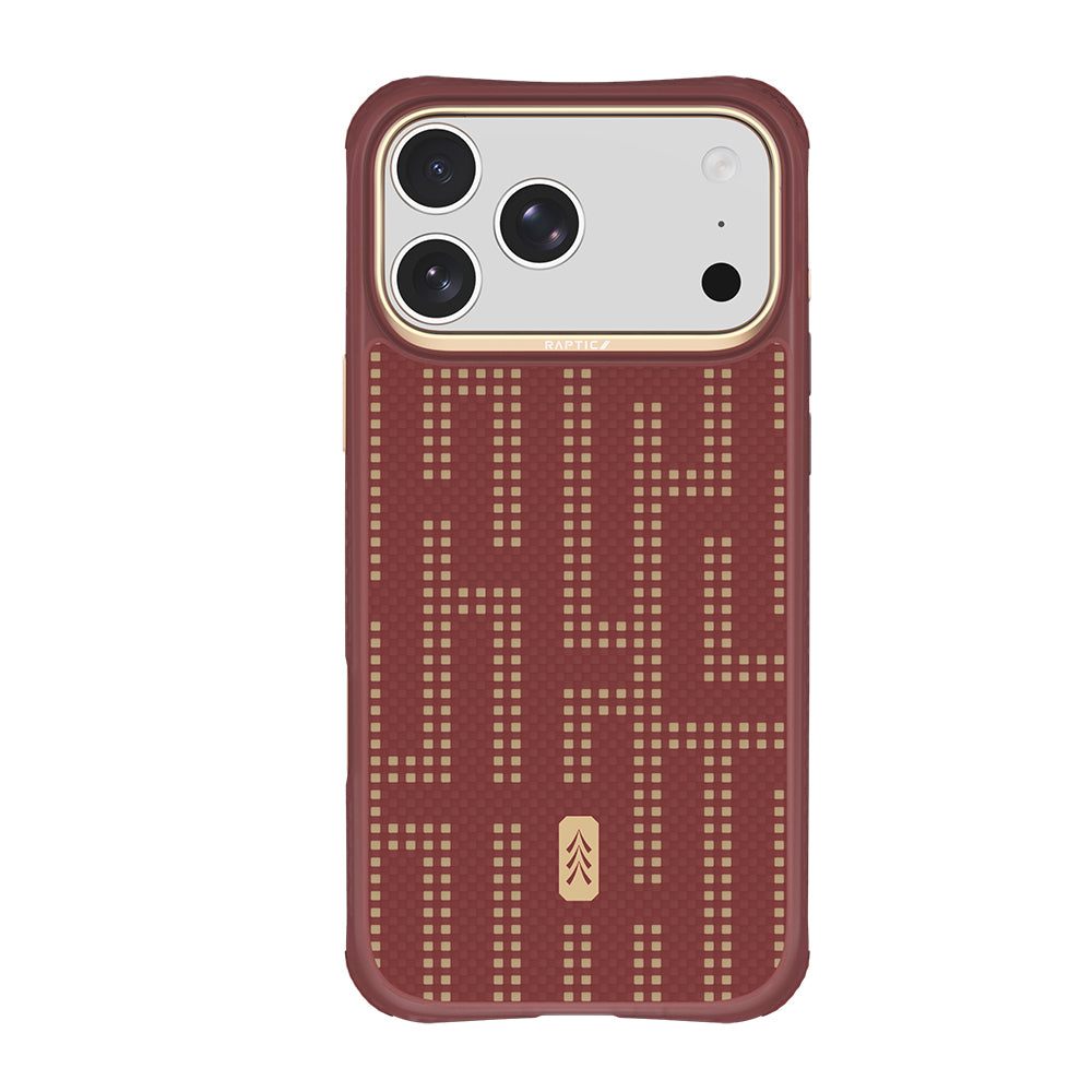 iPhone 18 Pro Max Kılıf M-safe Şarj Özellikli Raptic Aramid Dual Grid Serisi Karbon Kılıf