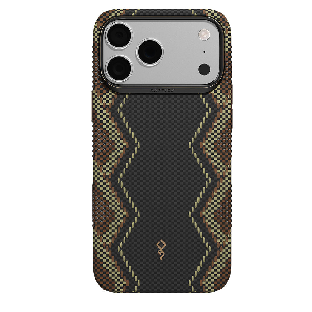 iPhone 18 Pro Max Kılıf M-safe Şarj Özellikli Raptic Aramid Dual Ultra Scepter Serisi Karbon Kılıf