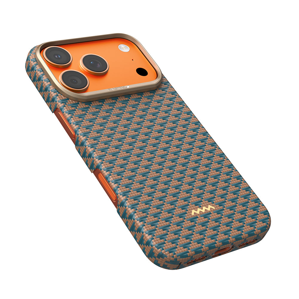iPhone 18 Pro Max Kılıf M-safe Şarj Özellikli Raptic Aramid Skin Origin Serisi Karbon Kılıf