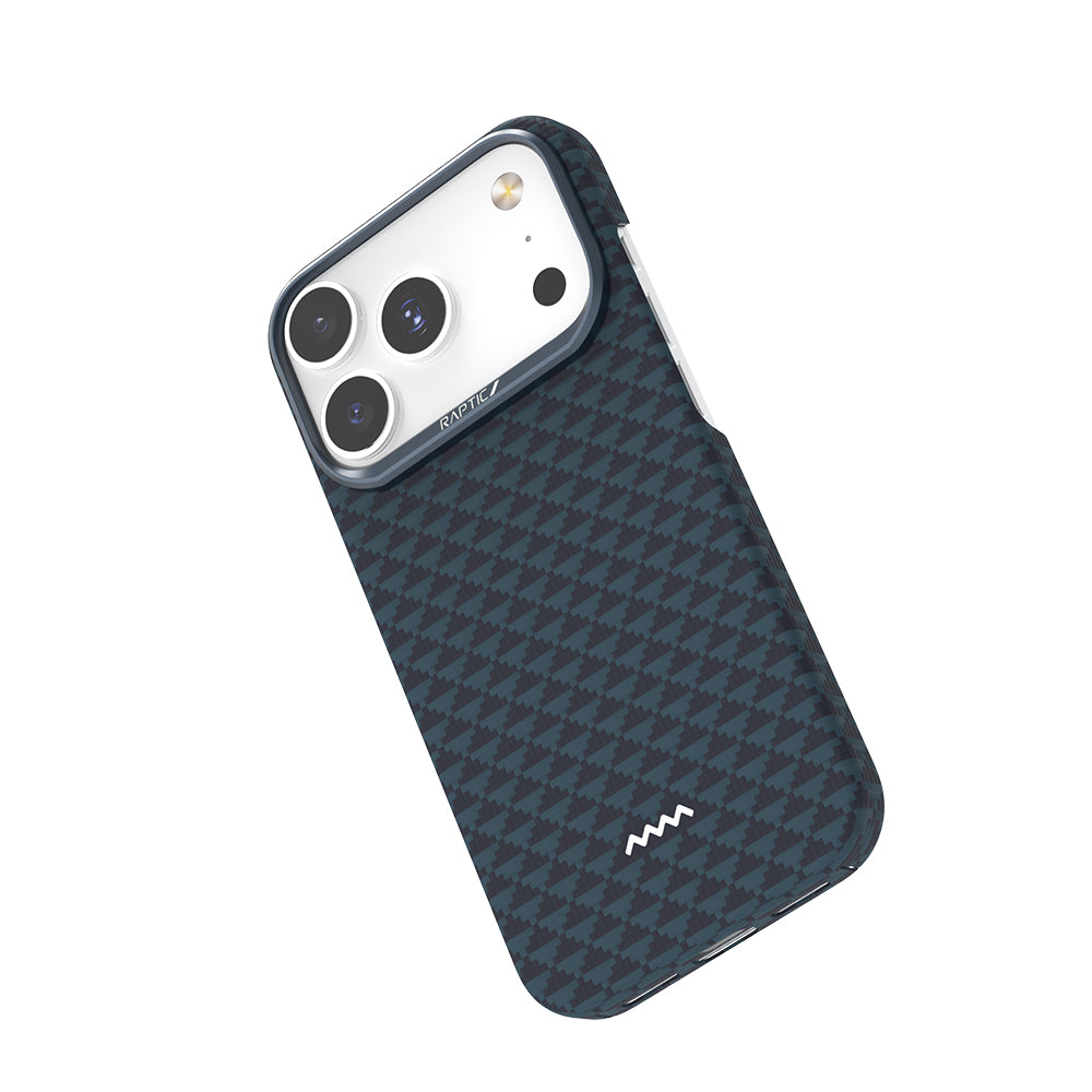 iPhone 18 Pro Max Kılıf M-safe Şarj Özellikli Raptic Aramid Skin Origin Serisi Karbon Kılıf