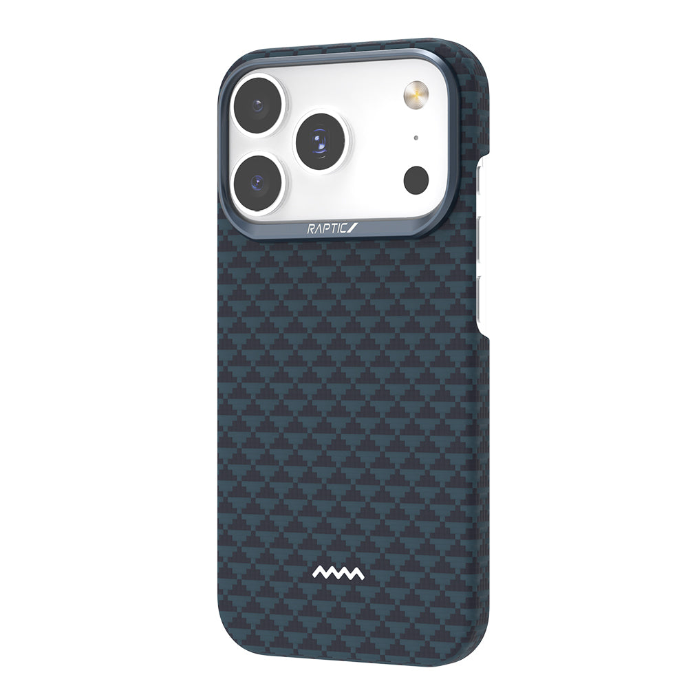 iPhone 18 Pro Max Kılıf M-safe Şarj Özellikli Raptic Aramid Skin Origin Serisi Karbon Kılıf