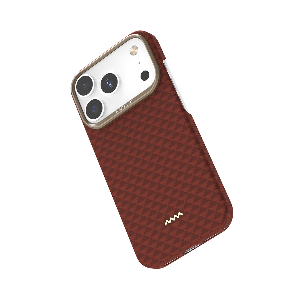 iPhone 18 Pro Max Kılıf M-safe Şarj Özellikli Raptic Aramid Skin Origin Serisi Karbon Kılıf