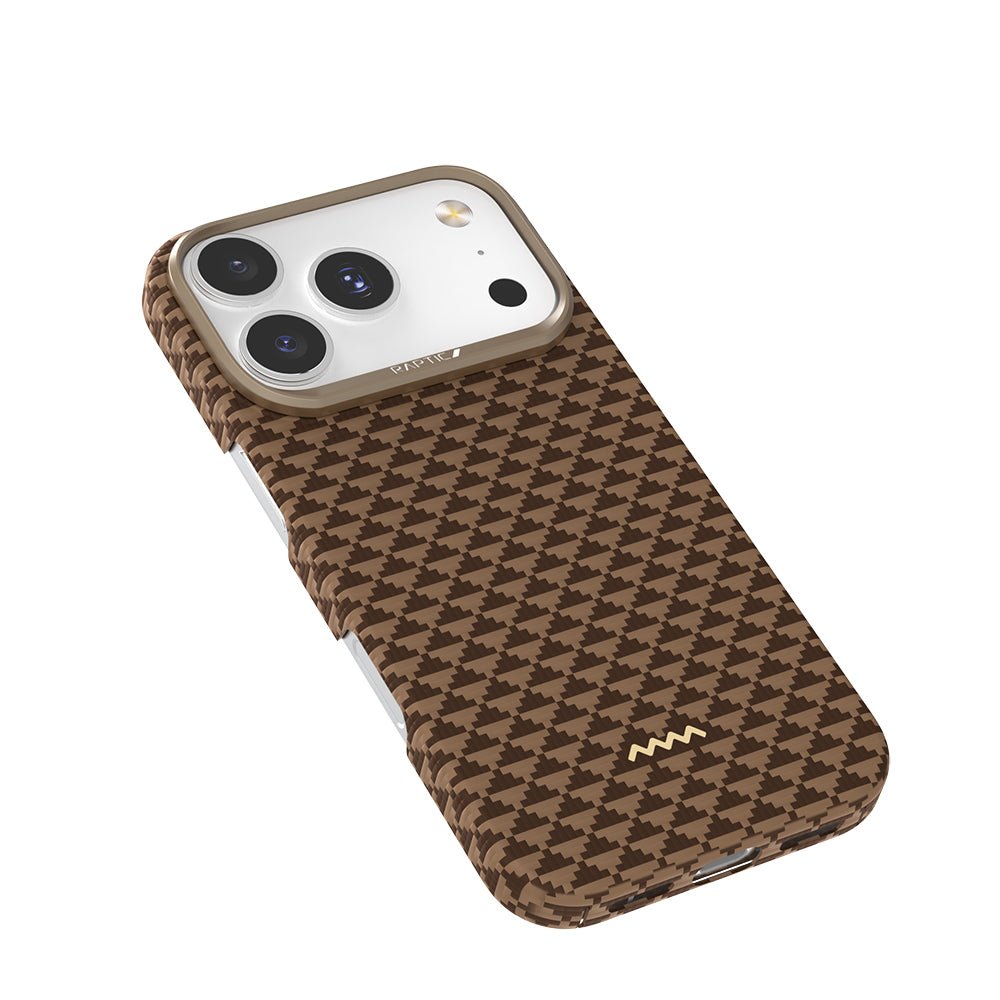 iPhone 18 Pro Max Kılıf M-safe Şarj Özellikli Raptic Aramid Skin Origin Serisi Karbon Kılıf