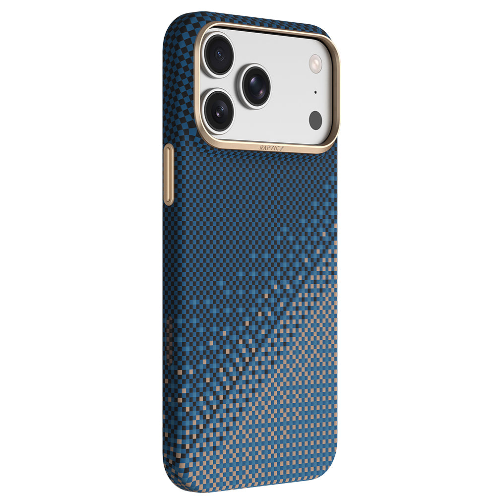 iPhone 18 Pro Max Kılıf M-safe Şarj Özellikli Raptic Aramid Skin Serenity Serisi Karbon Kılıf