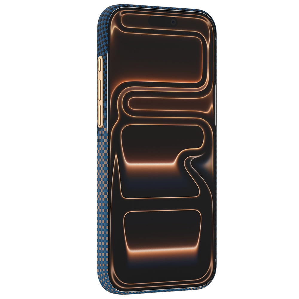 iPhone 18 Pro Max Kılıf M-safe Şarj Özellikli Raptic Aramid Skin Serenity Serisi Karbon Kılıf