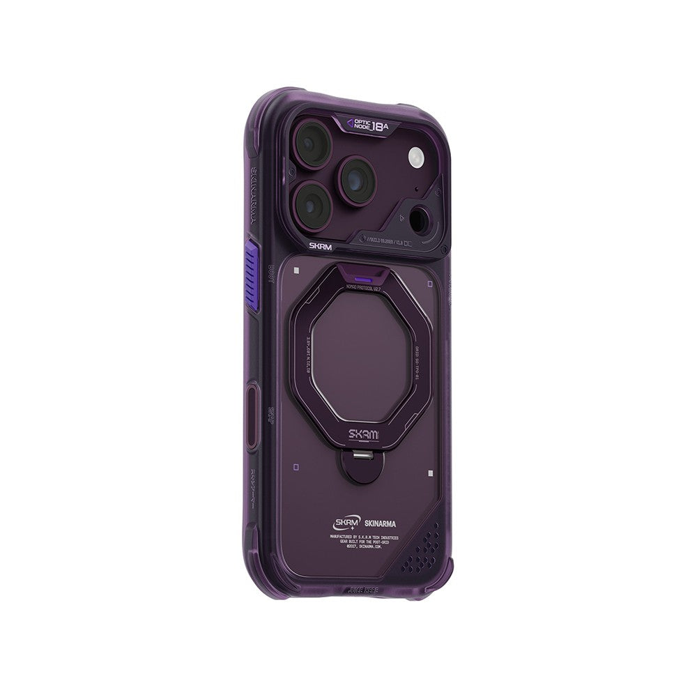 iPhone 18 Pro Max Kılıf M-safe Şarj Özellikli Standlı Skinarma Saturn Kılıf