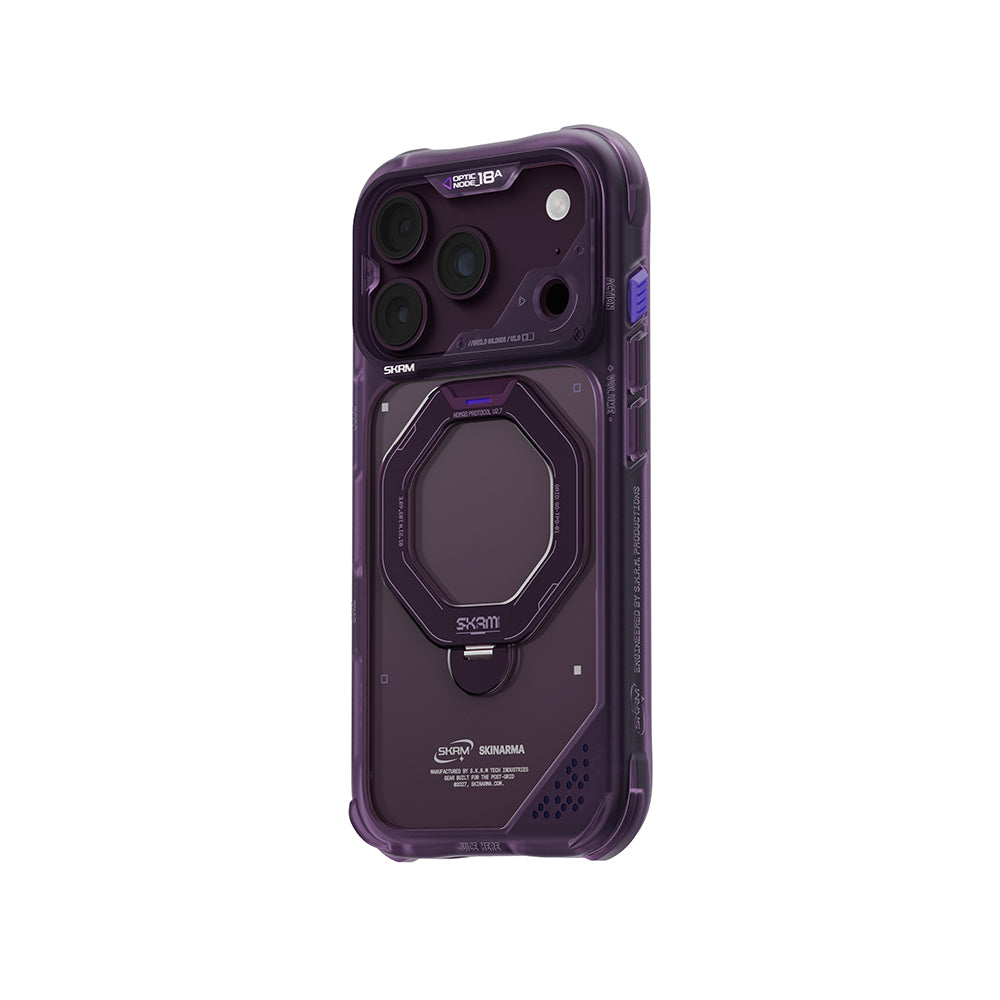 iPhone 18 Pro Max Kılıf M-safe Şarj Özellikli Standlı Skinarma Saturn Kılıf