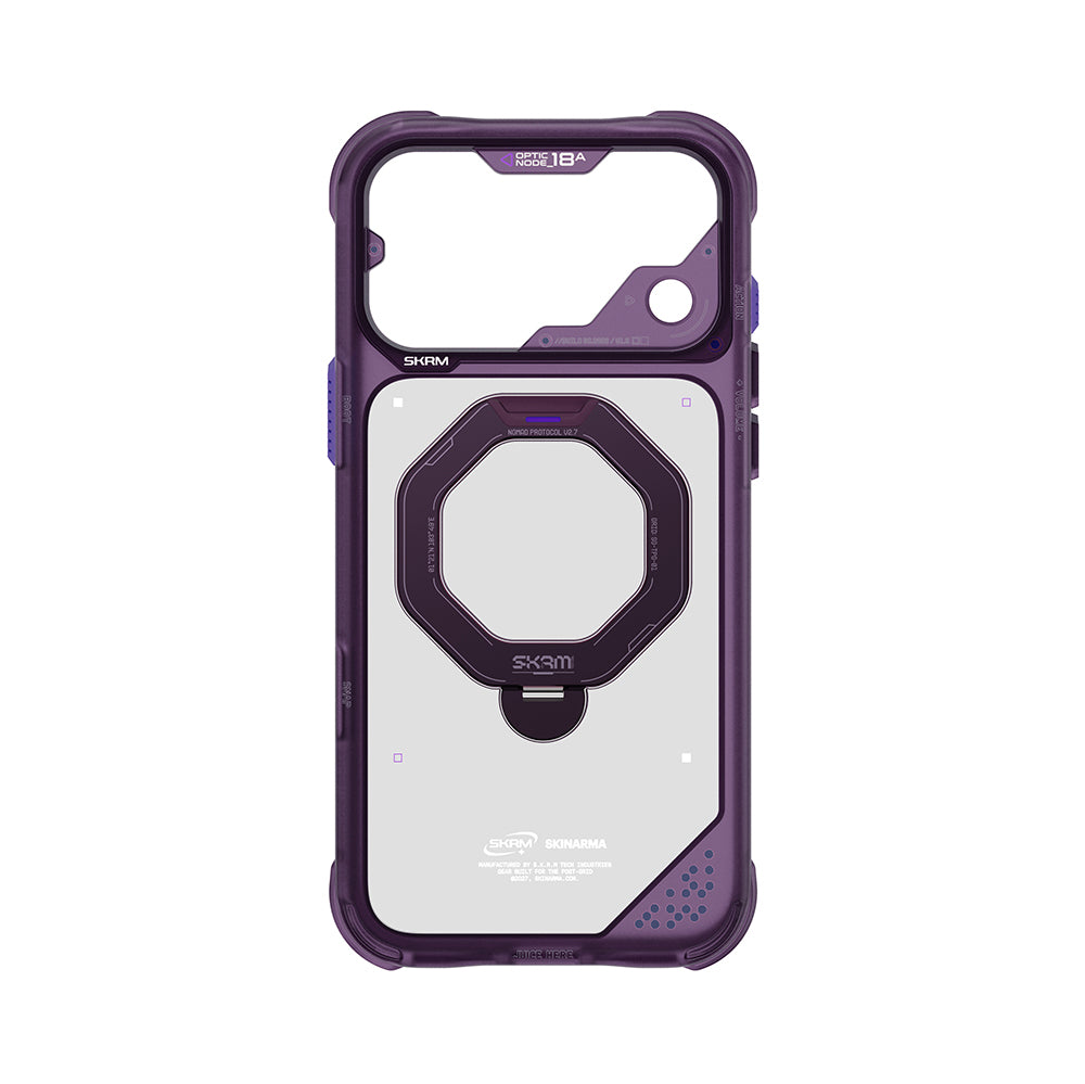 iPhone 18 Pro Max Kılıf M-safe Şarj Özellikli Standlı Skinarma Saturn Kılıf