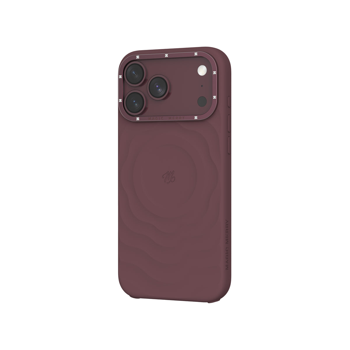 iPhone 18 Pro Max Kılıf M-safe Şarj Özellikli Wiwu Magic Merry Blossom Drift Serisi Kılıf