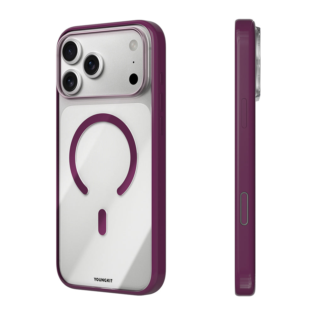iPhone 18 Pro Max Kılıf M-safe Şarj Özellikli Youngkit Clear Serisi Kılıf